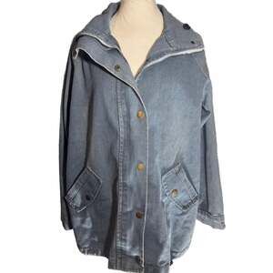 Flygo Women's Oversized (Small, Denim Blue) jacket new with tags size 2 XL